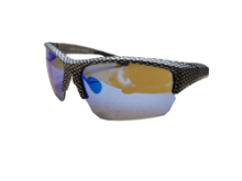Picture of Rock Solid Revo Blue Carbon Fiber Safety Glasses