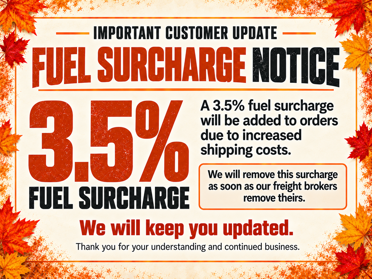 Fuel Surcharge
